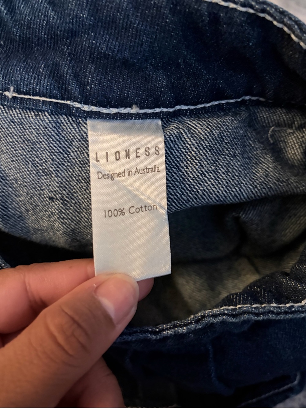 Lioness Rider Mini Skort NWT XXL Blue Denim - Picture 8 of 10
